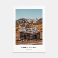 Crested Butte Portrait Color Poster