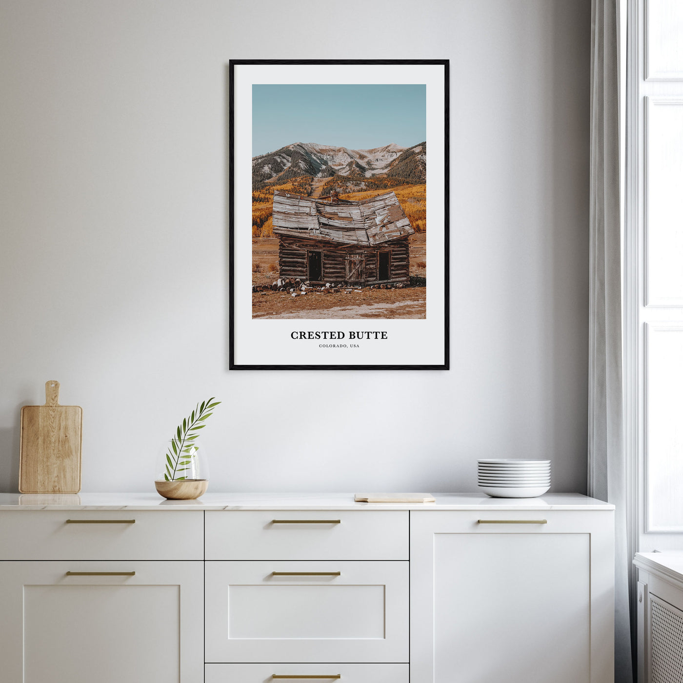 Crested Butte Portrait Color Poster