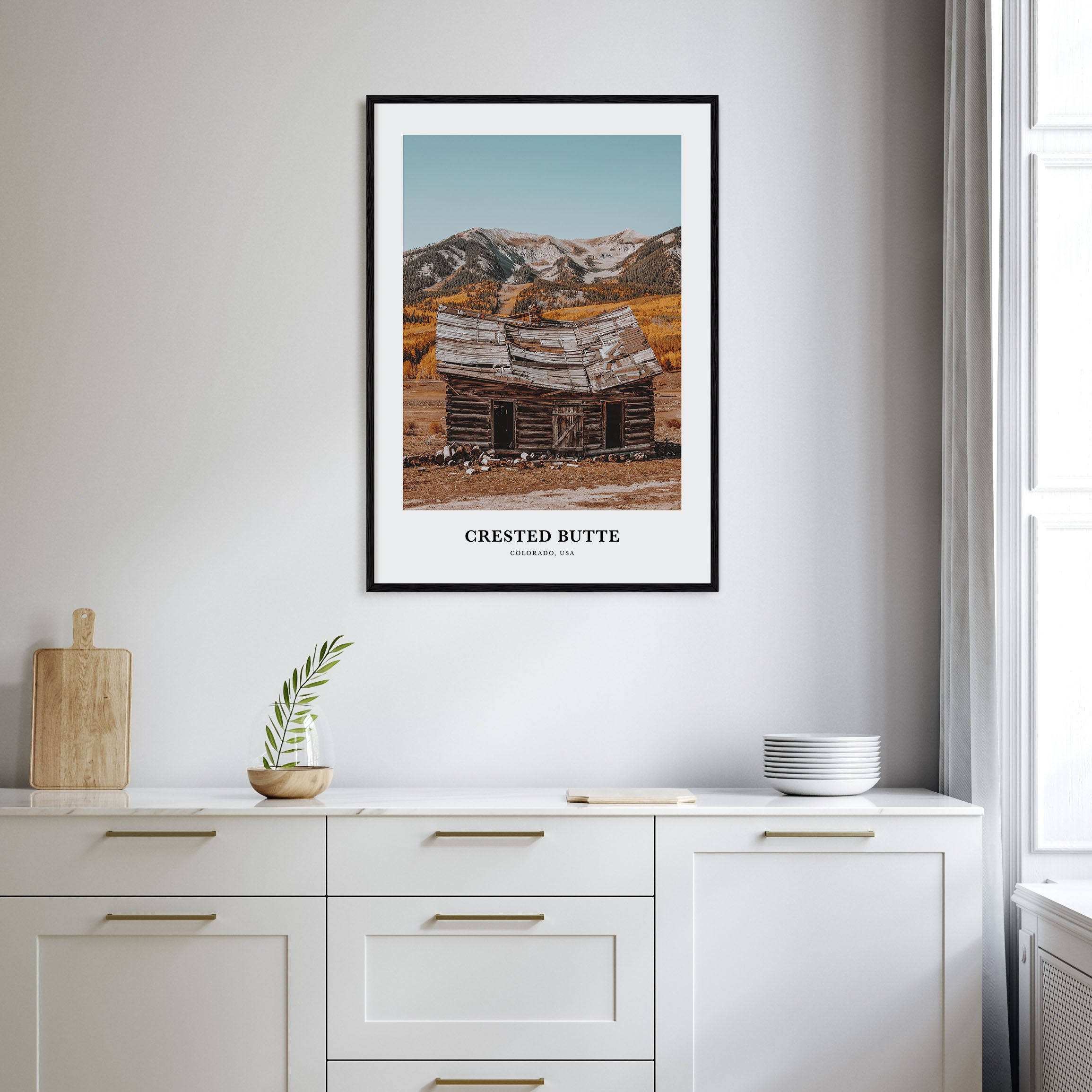 Crested Butte Portrait Color Poster