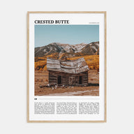 Crested Butte Travel Color Poster