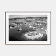 Croatia Landscape B&W Poster