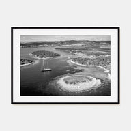 Croatia Landscape B&W Poster