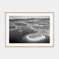 Croatia Landscape B&W Poster