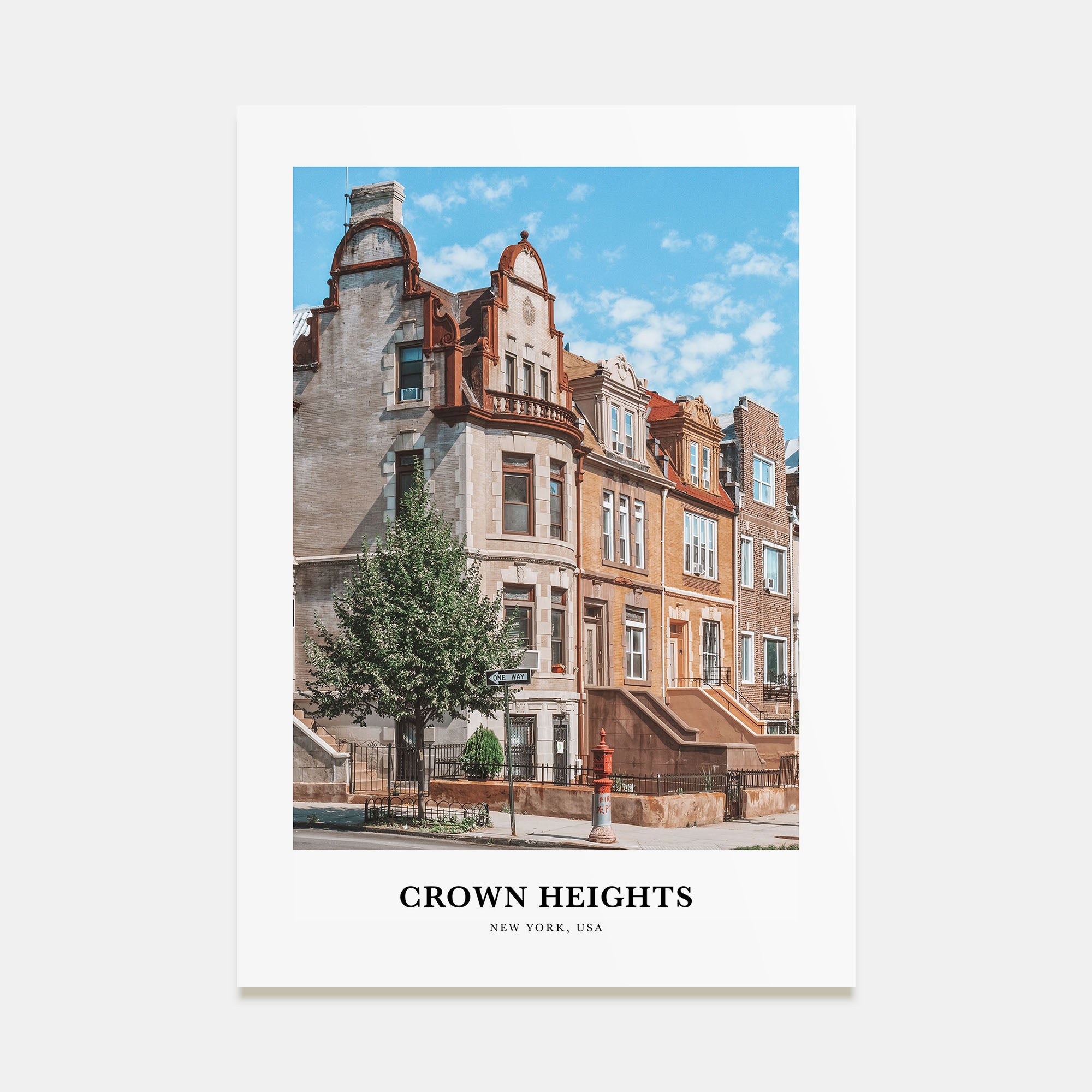 Crown Heights Portrait Color Poster