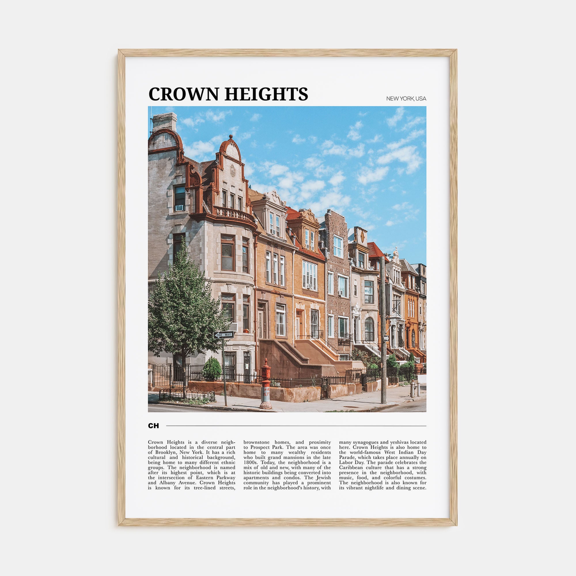 Crown Heights Travel Color Poster