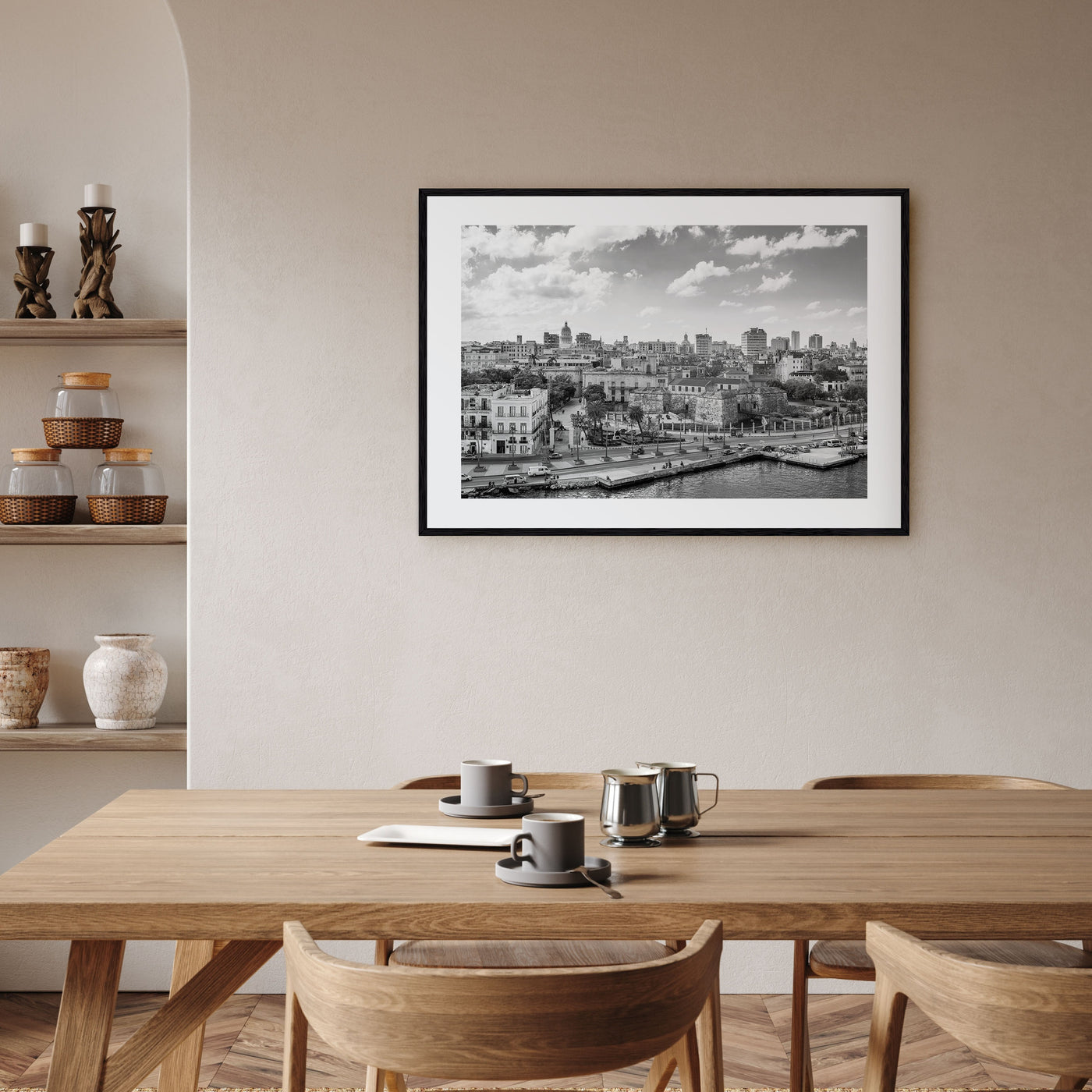 Cuba Landscape B&W Poster