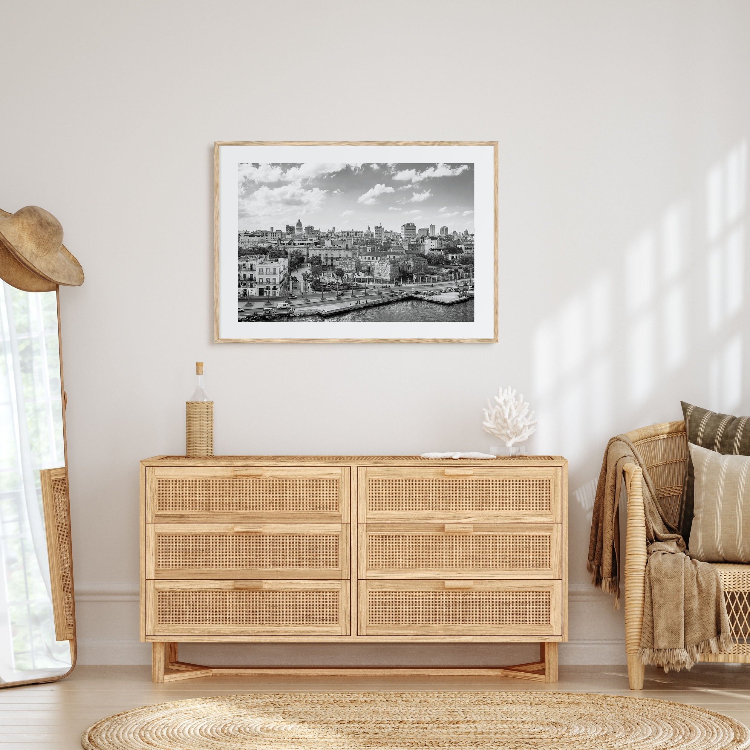 Cuba Landscape B&W Poster