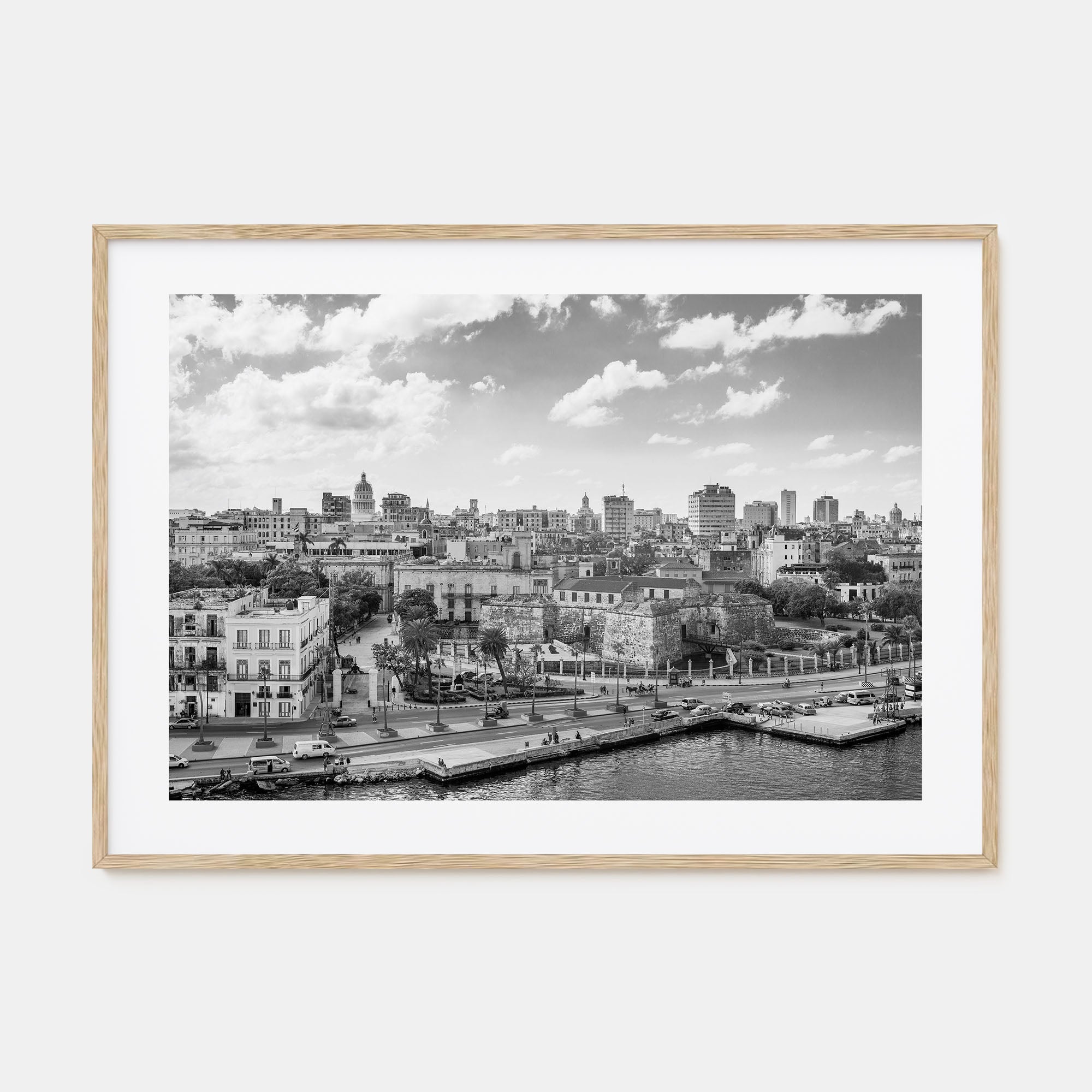 Cuba Landscape B&W Poster