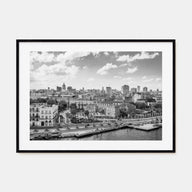 Cuba Landscape B&W Poster