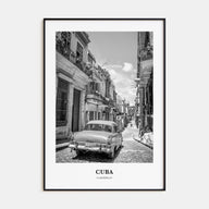 Cuba Portrait B&W No 2 Poster