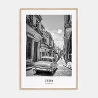 Cuba Portrait B&W No 2 Poster