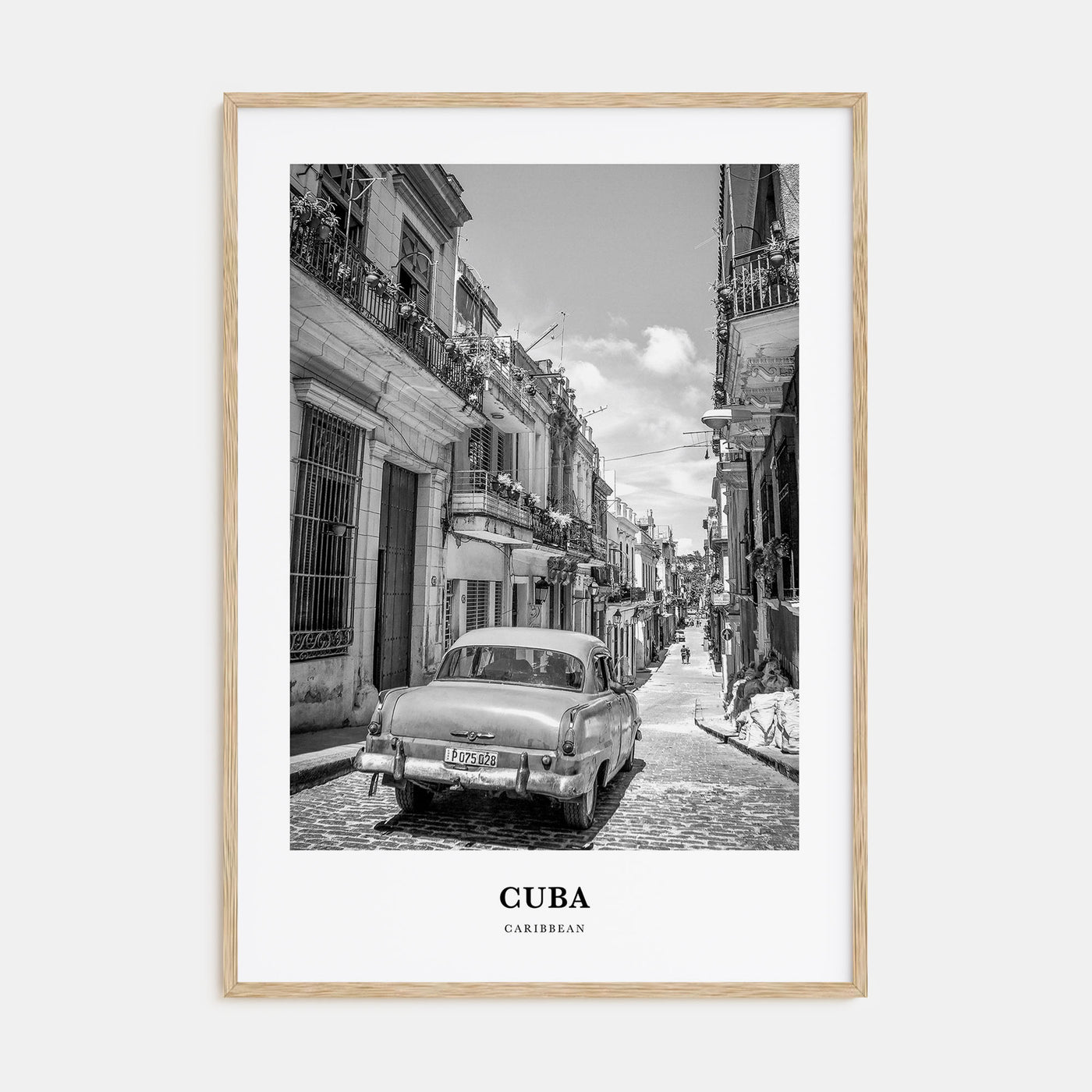 Cuba Portrait B&W No 2 Poster