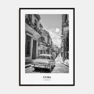 Cuba Portrait B&W No 2 Poster