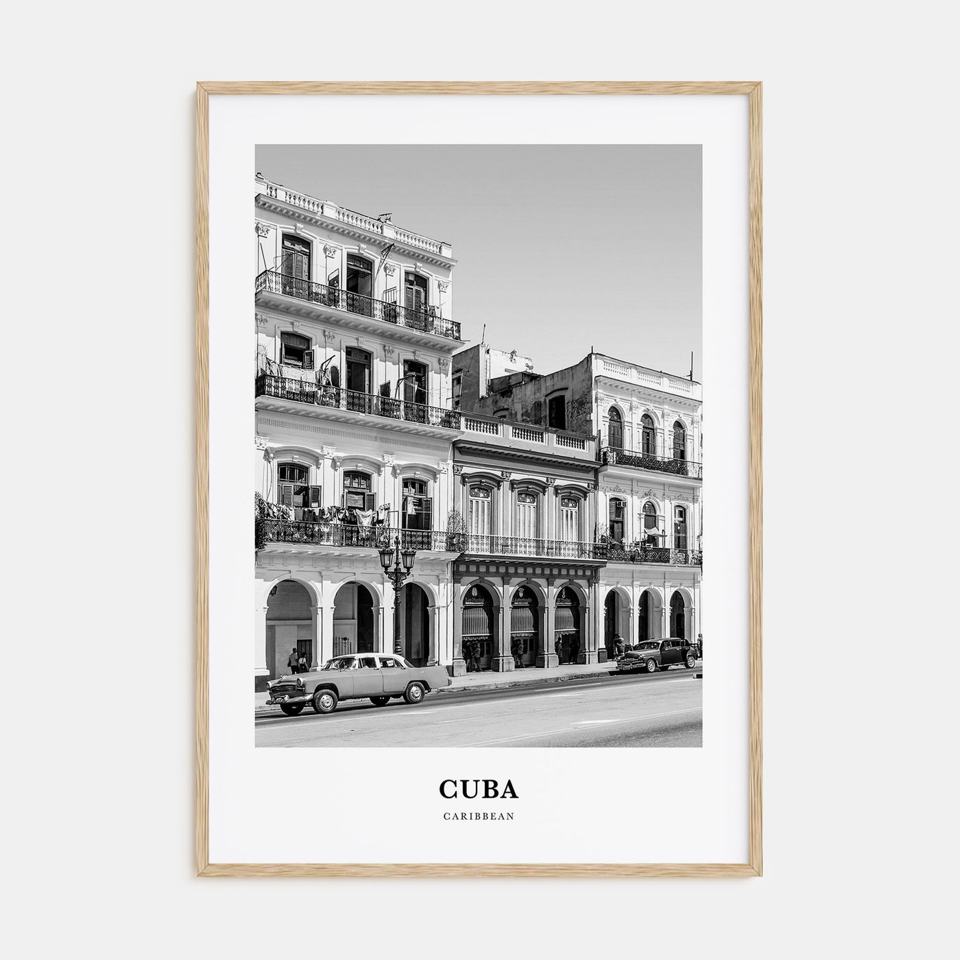 Cuba Portrait B&W No 3 Poster