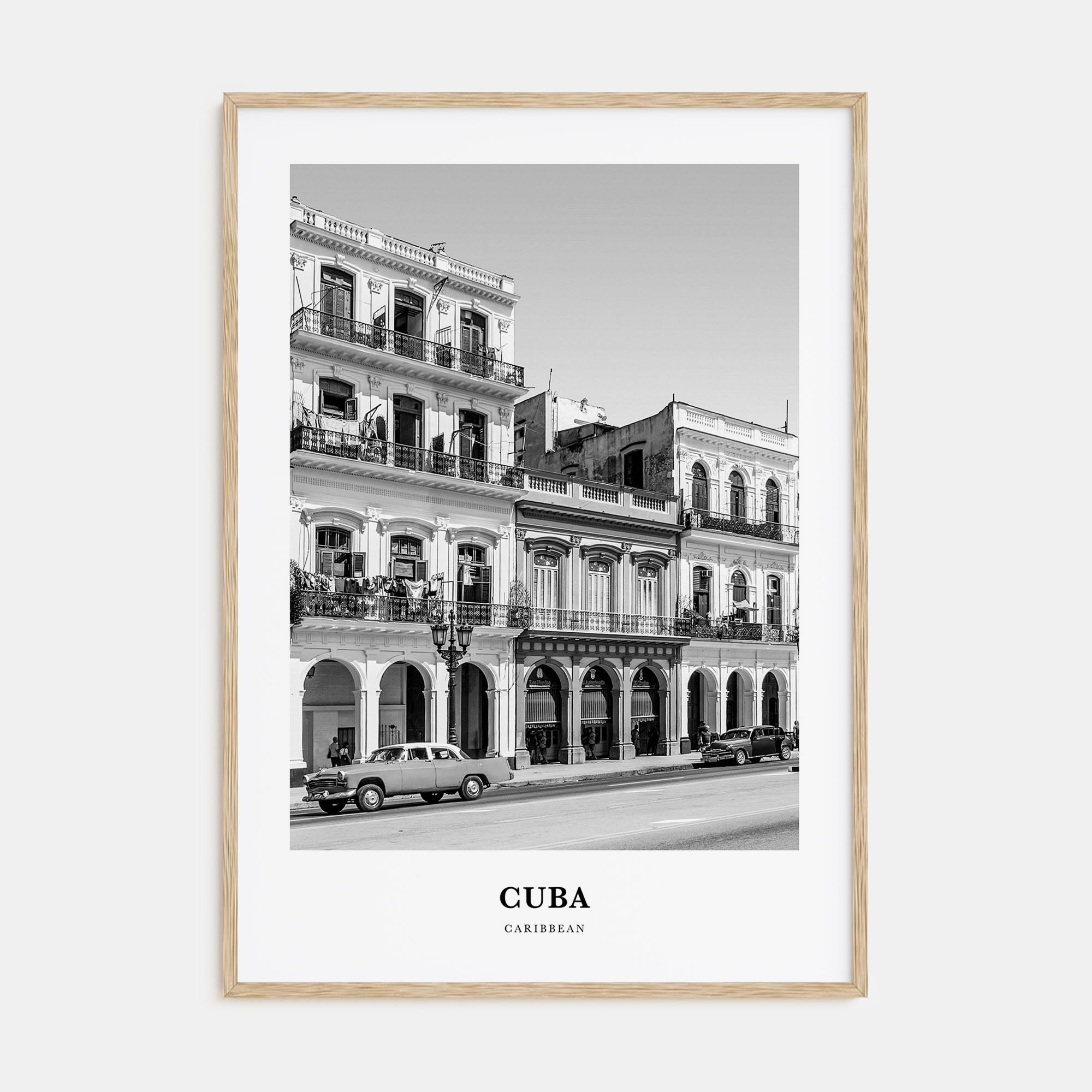 Cuba Portrait B&W No 3 Poster