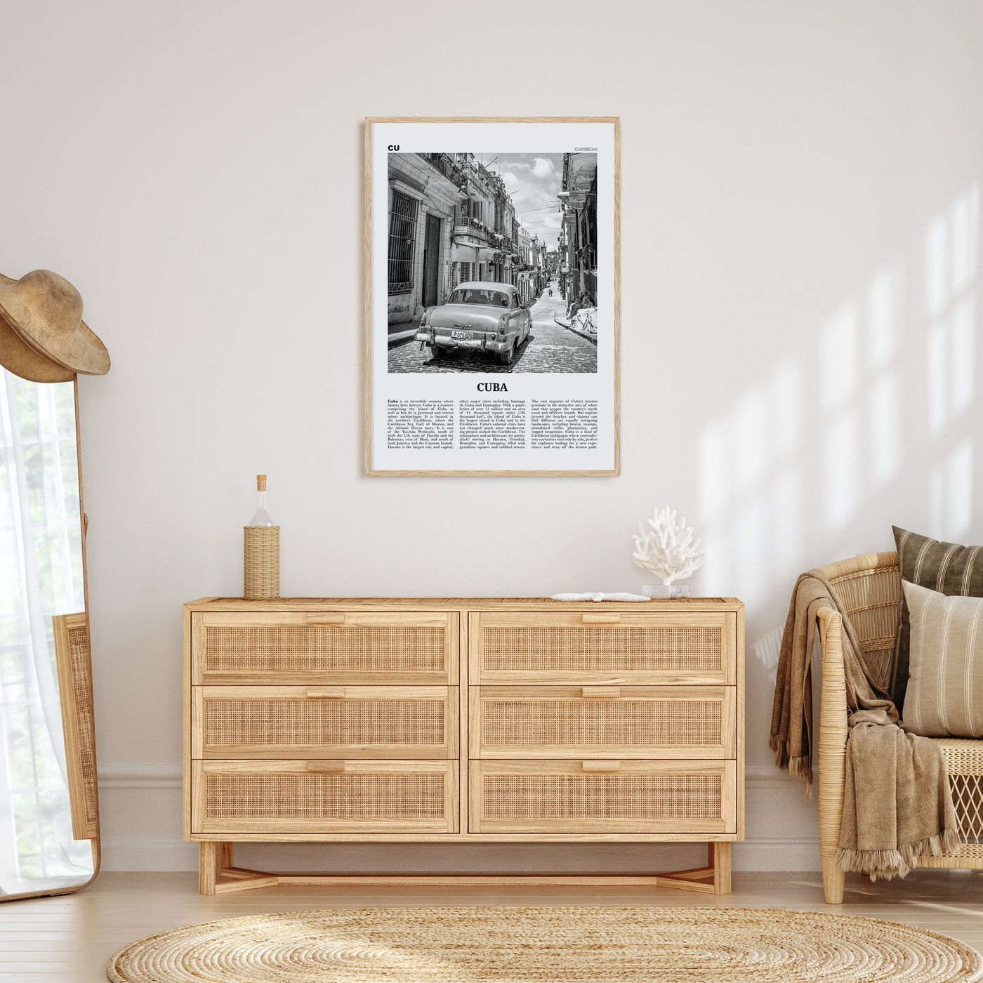 Cuba Travel B&W No 1 Poster
