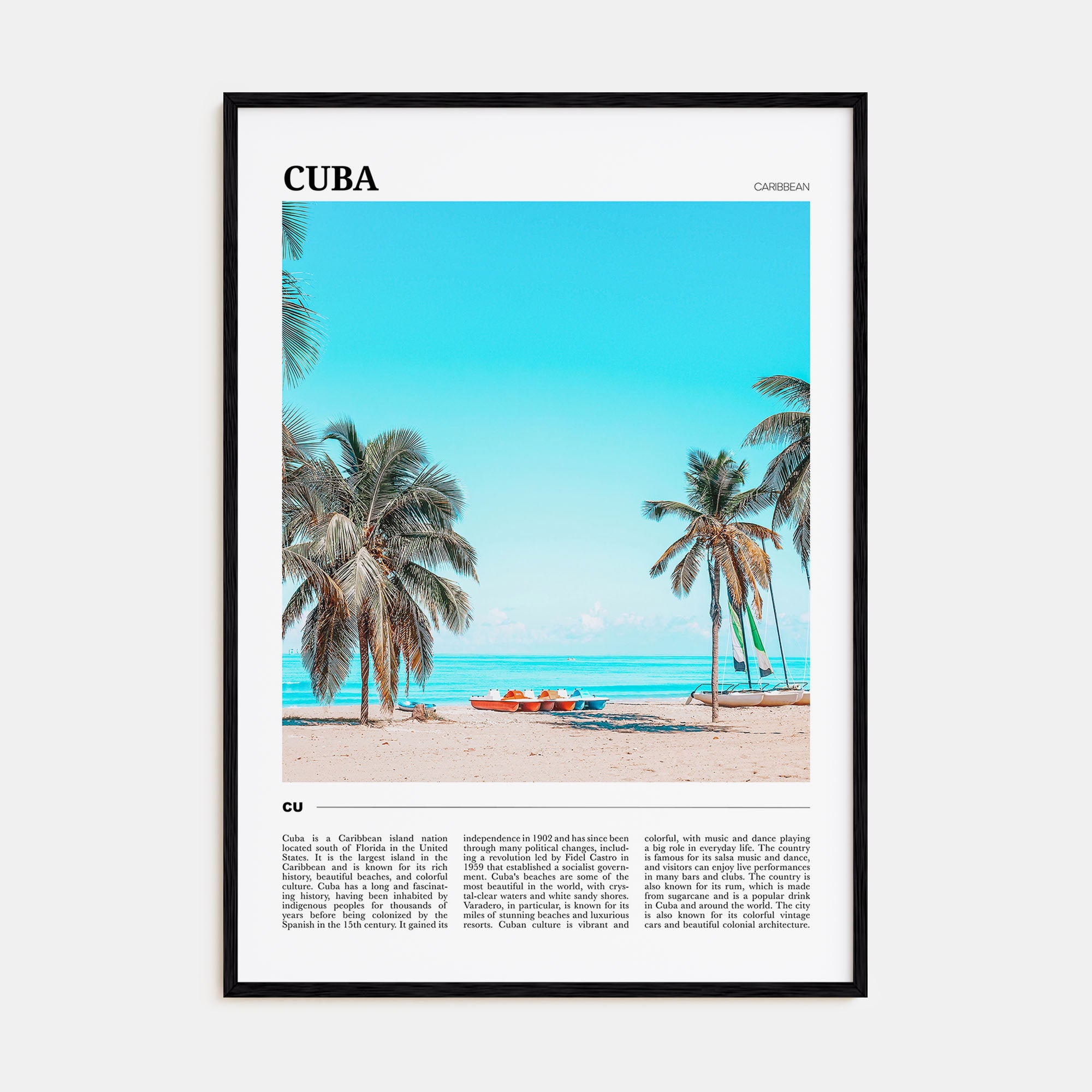 Cuba Travel Color No 1 Poster