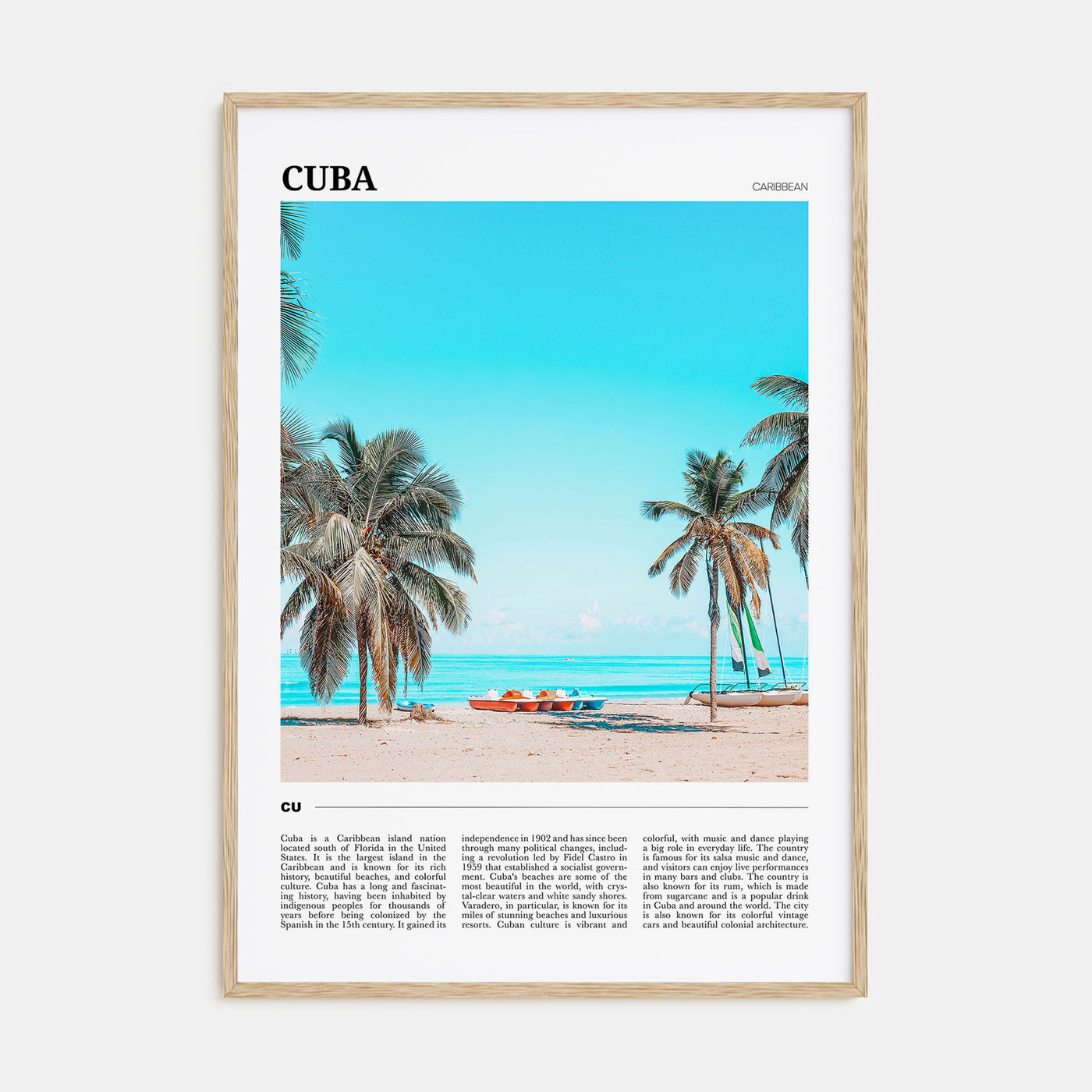 Cuba Travel Color No 1 Poster