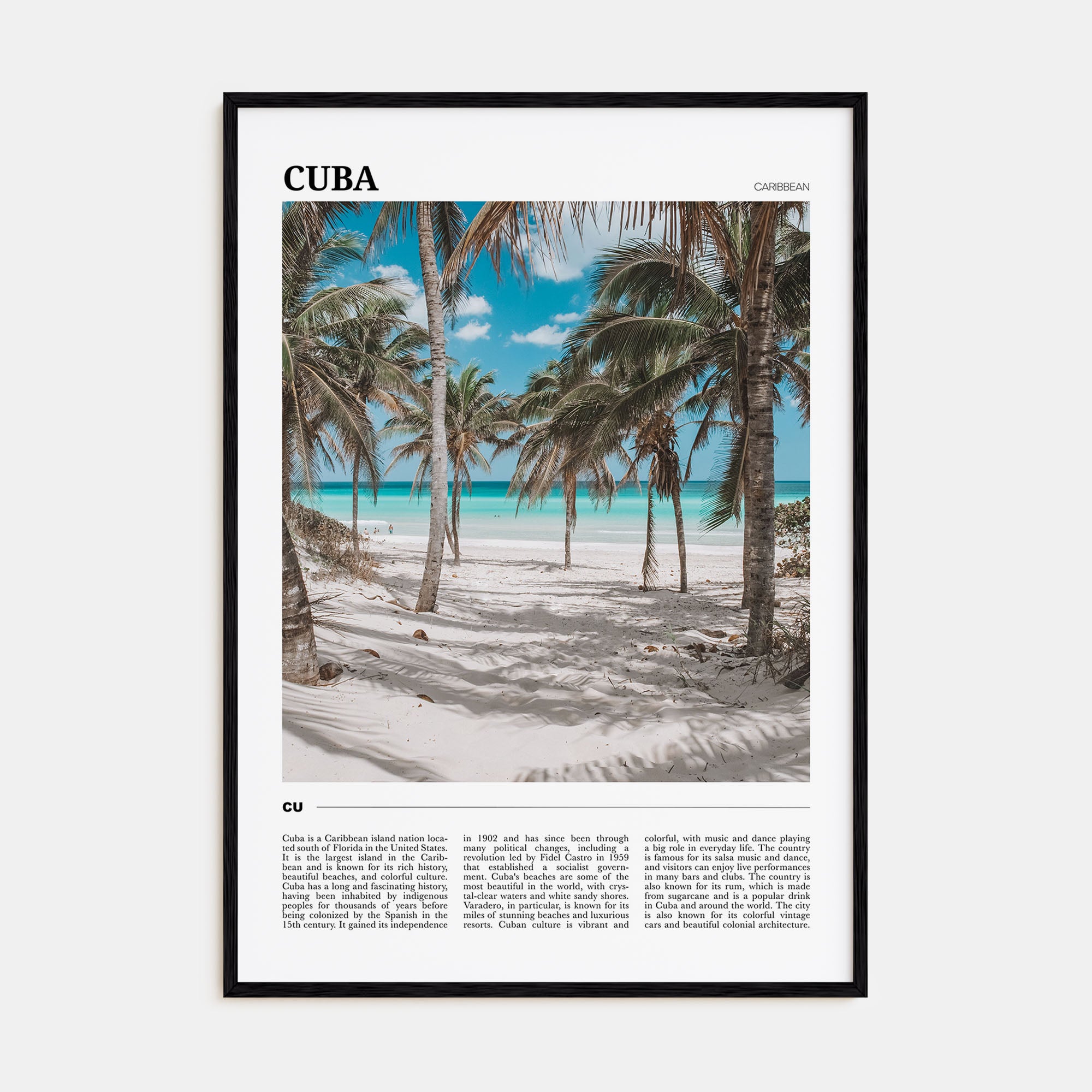 Cuba Travel Color No 2 Poster