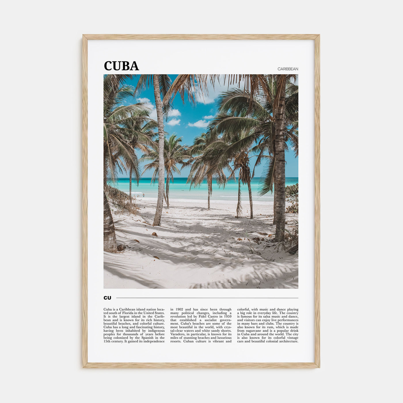 Cuba Travel Color No 2 Poster