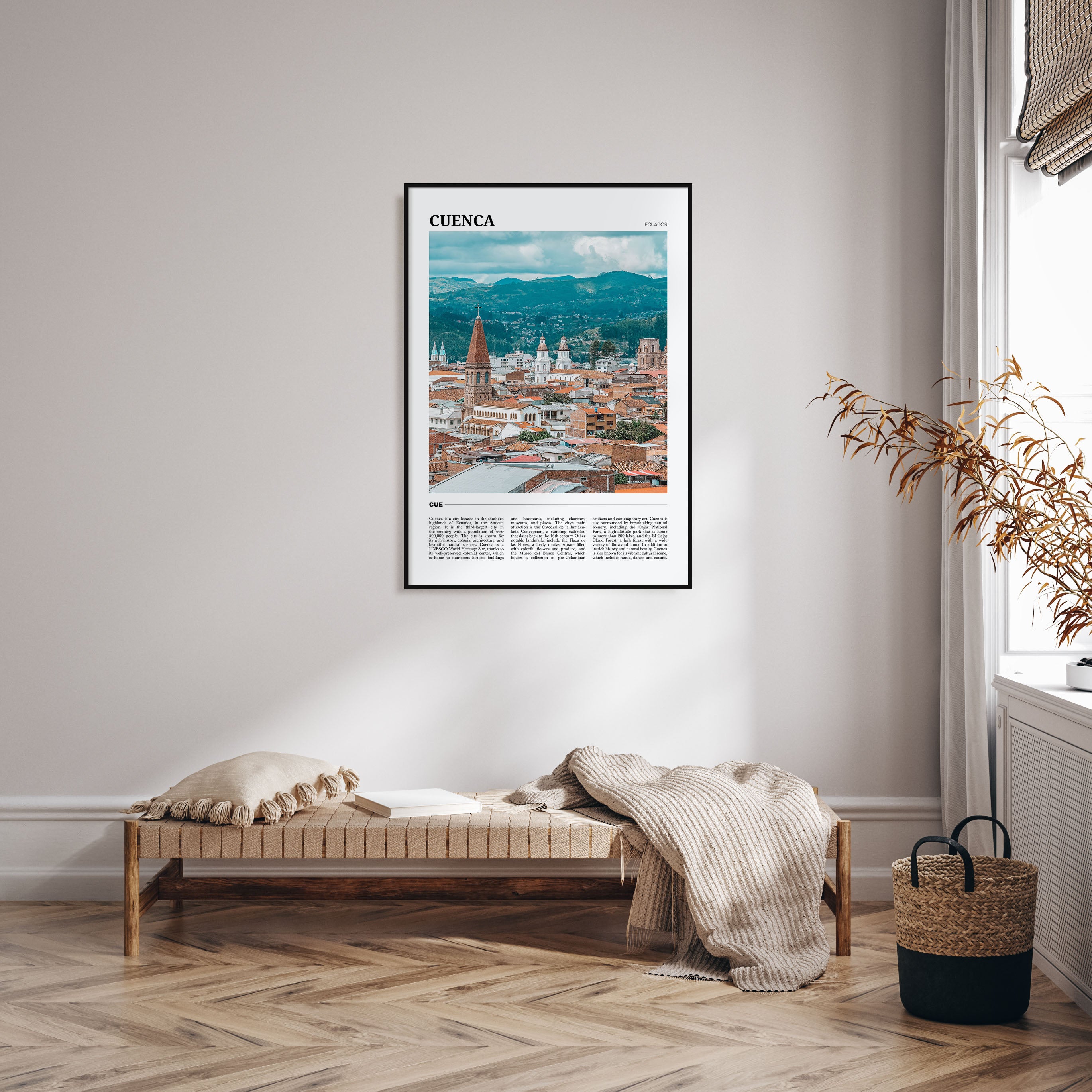 Cuenca, Ecuador Travel Color Poster