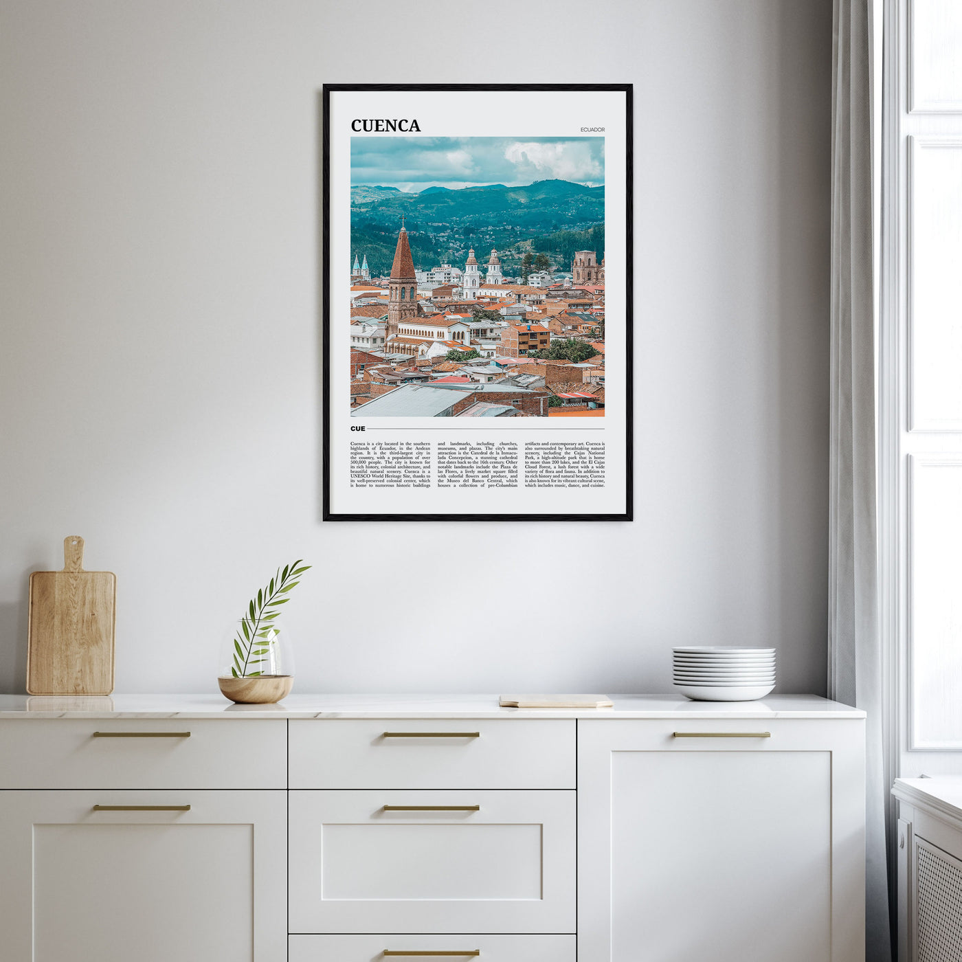 Cuenca, Ecuador Travel Color Poster