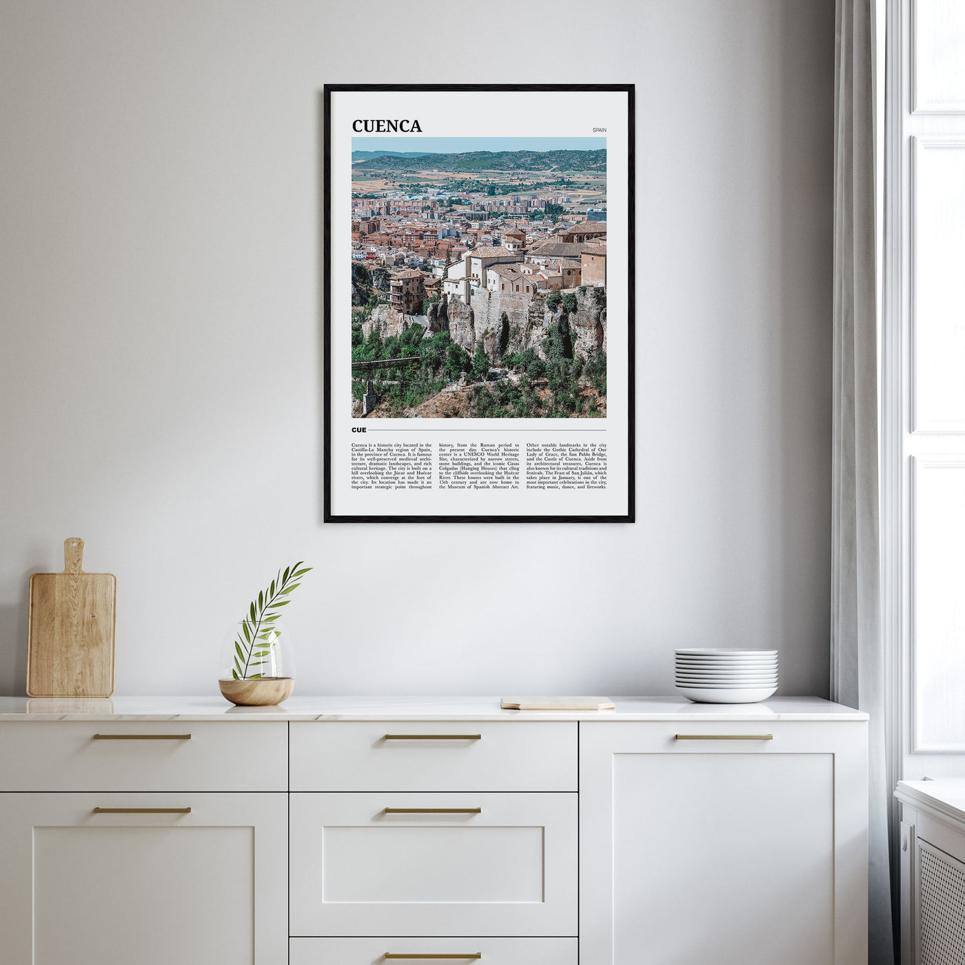 Cuenca, Spain Travel Color Poster