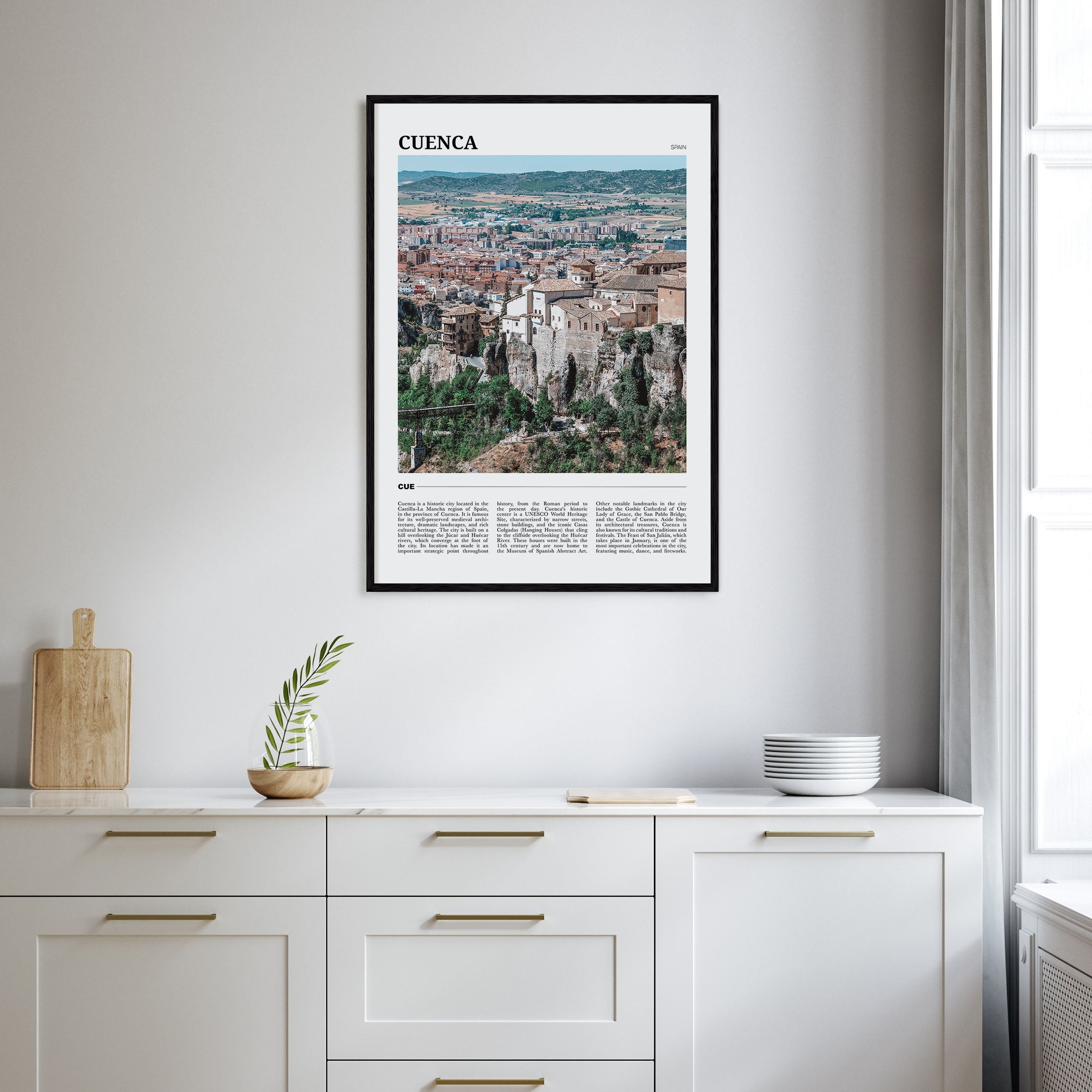 Cuenca, Spain Travel Color Poster