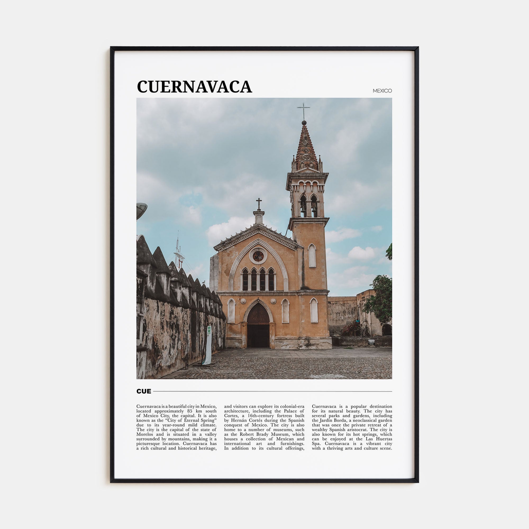 Cuernavaca Travel Color Poster