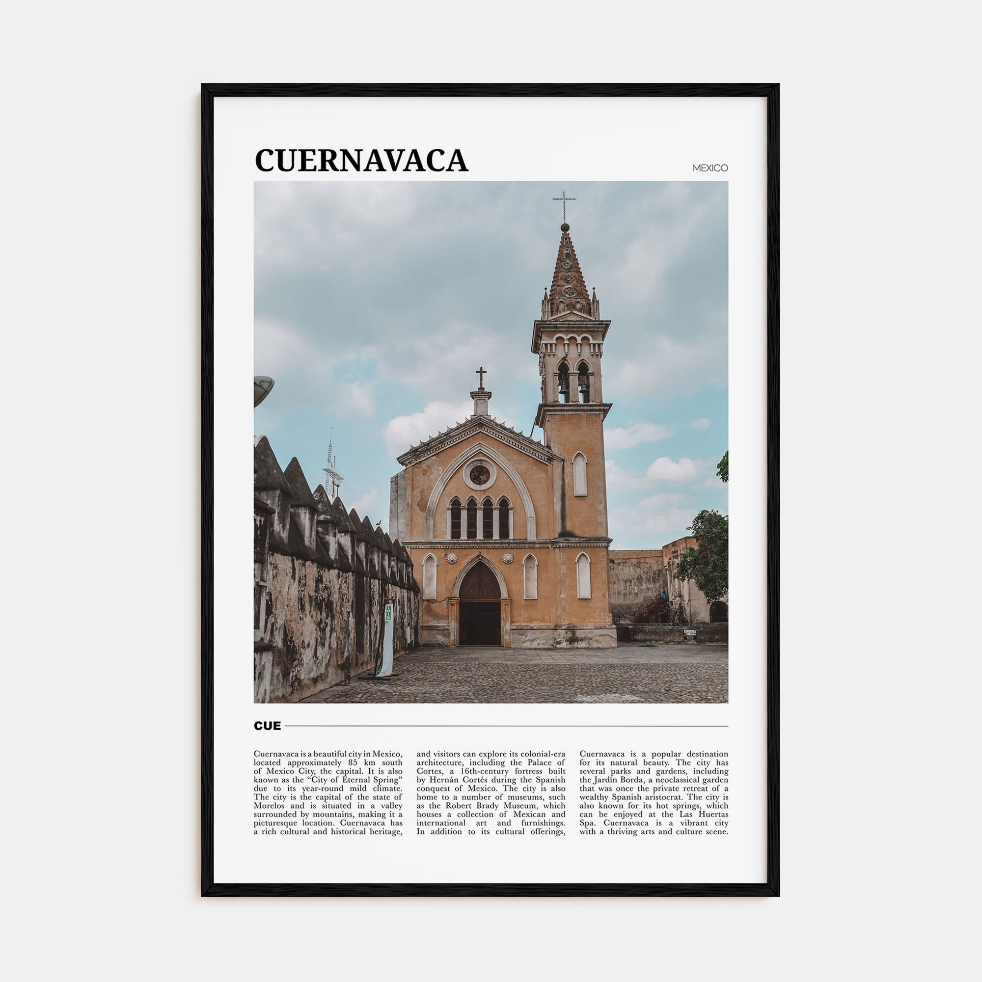 Cuernavaca Travel Color Poster