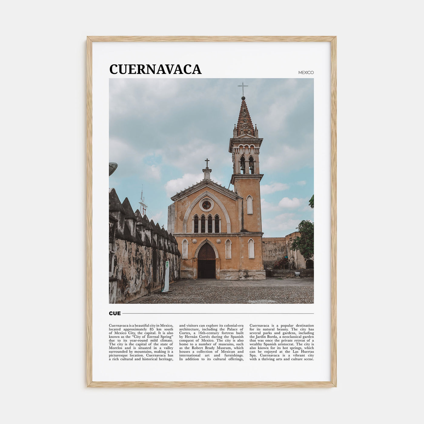 Cuernavaca Travel Color Poster
