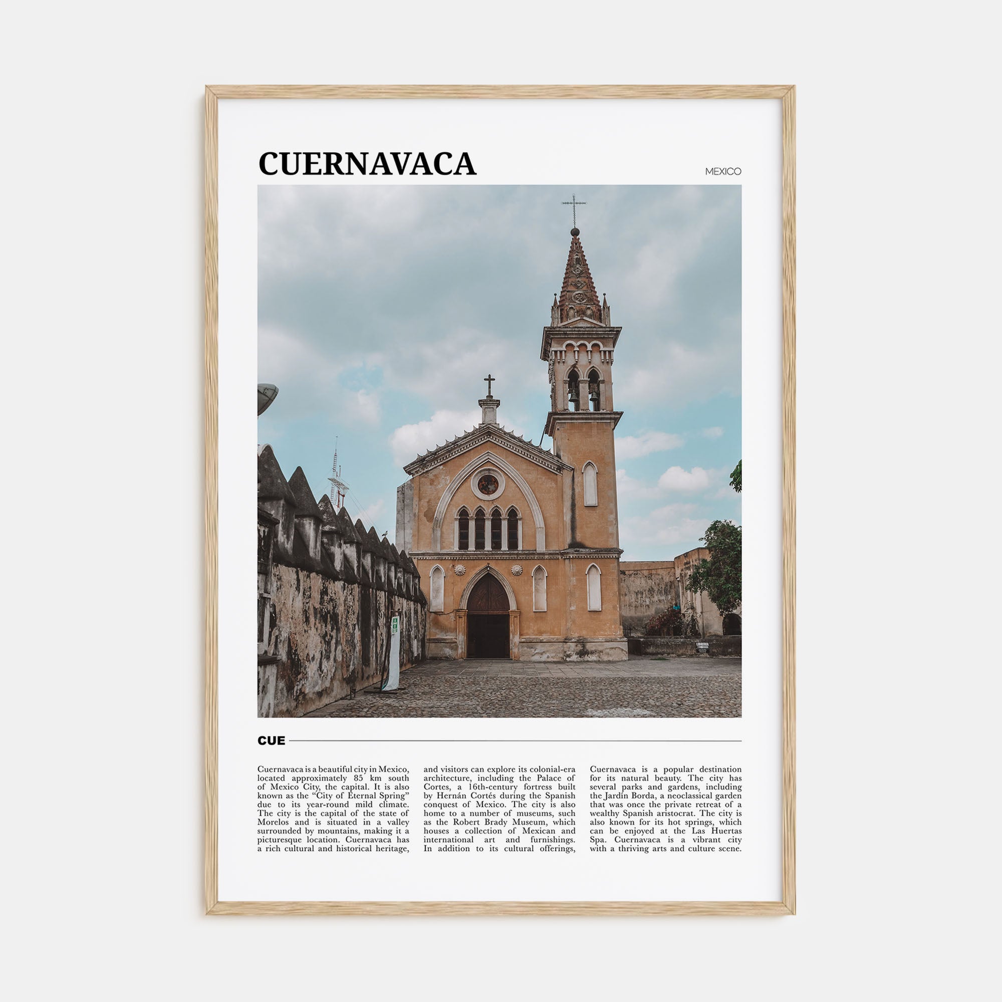 Cuernavaca Travel Color Poster