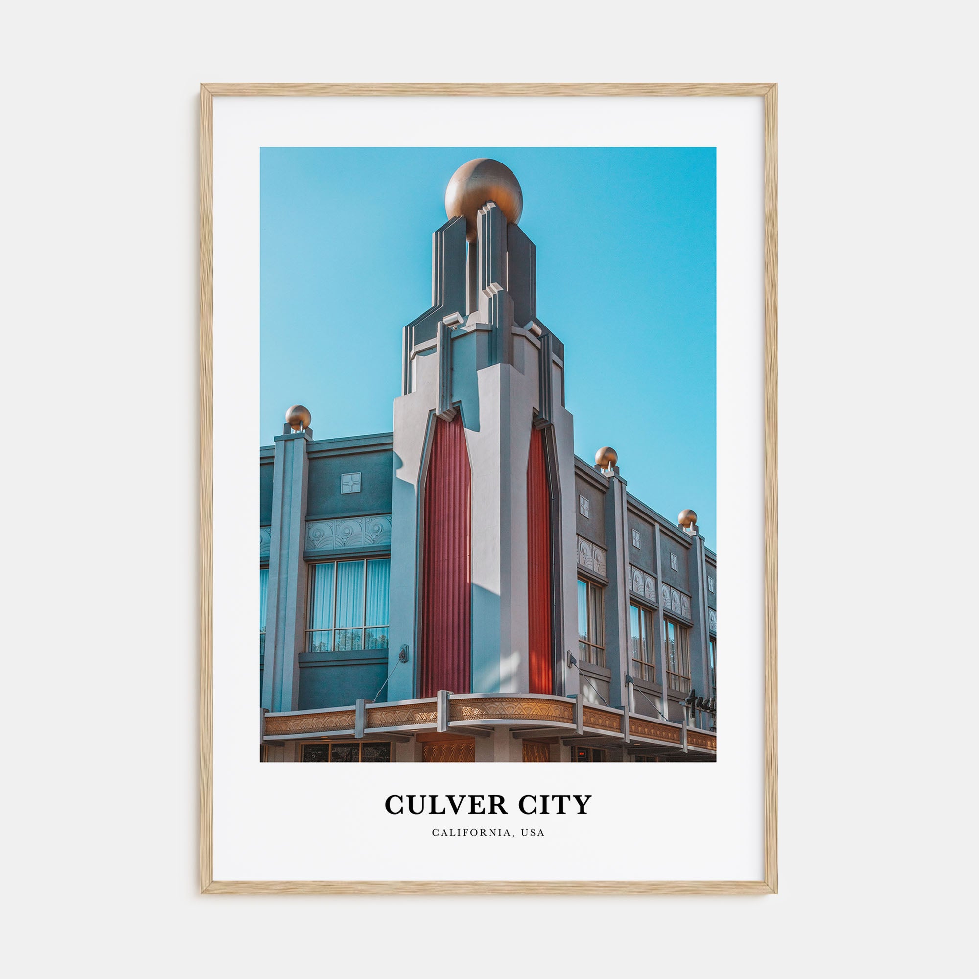 Culver City Portrait Color Poster