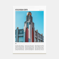Culver City Travel Color Poster
