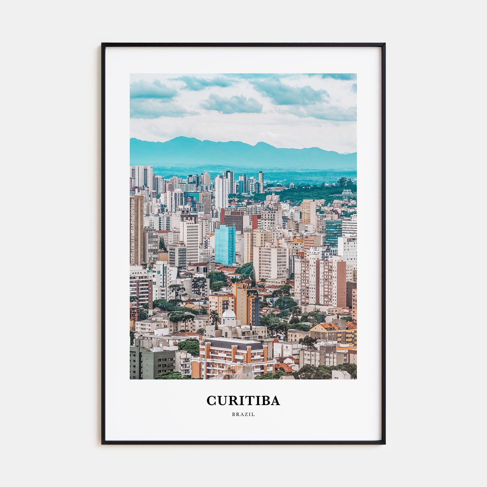 Curitiba Portrait Color Poster