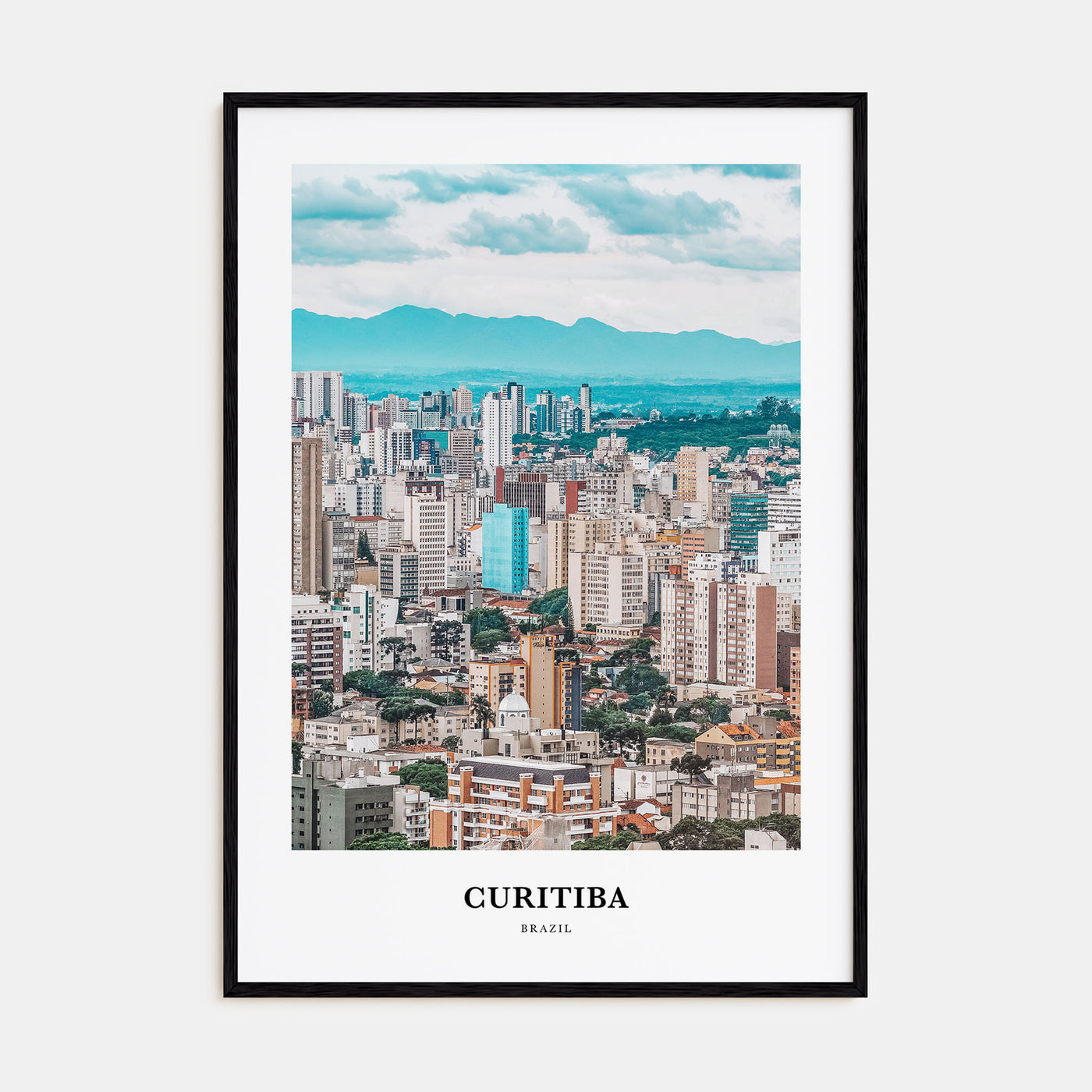 Curitiba Portrait Color Poster