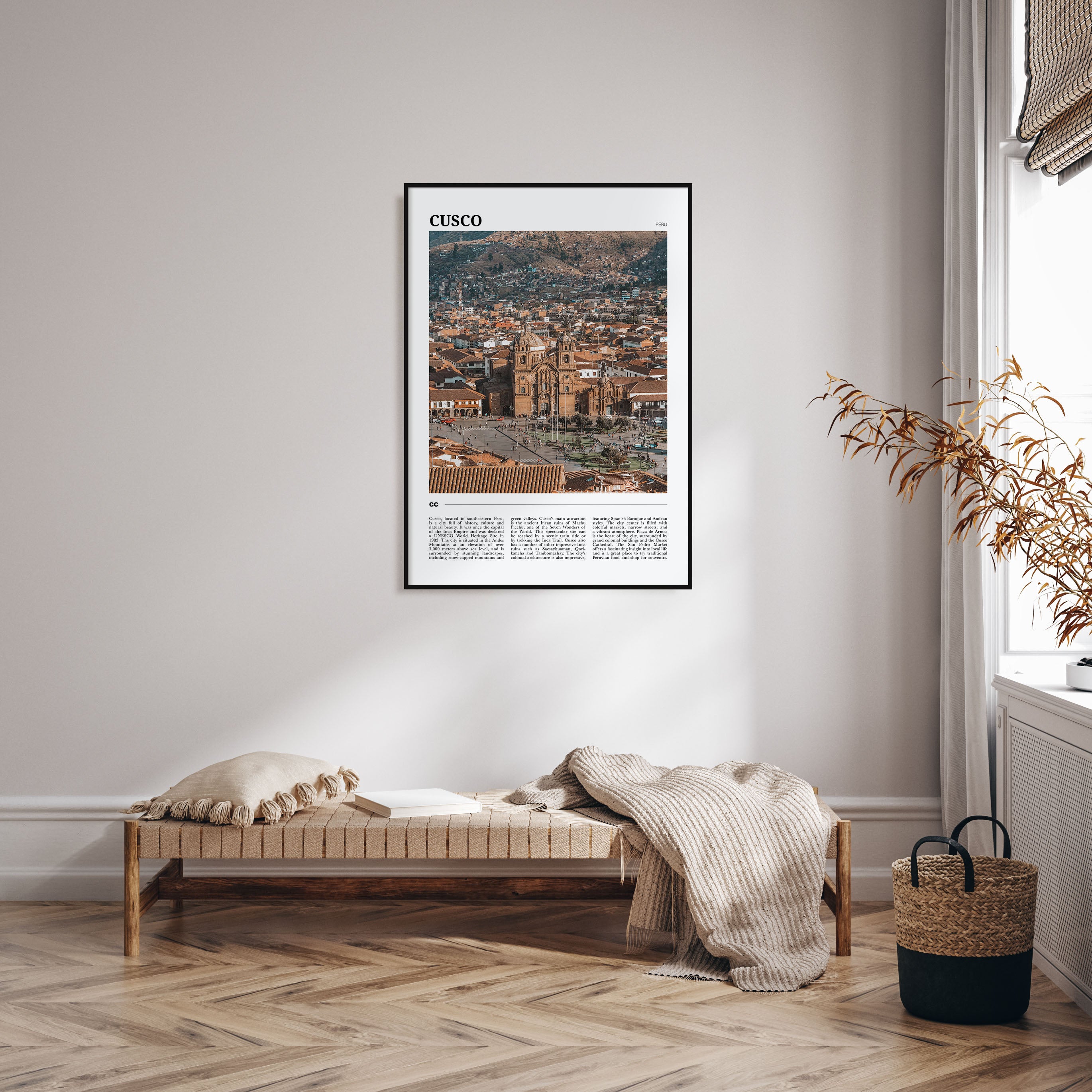 Cusco Travel Color Poster