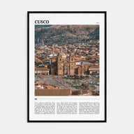 Cusco Travel Color Poster