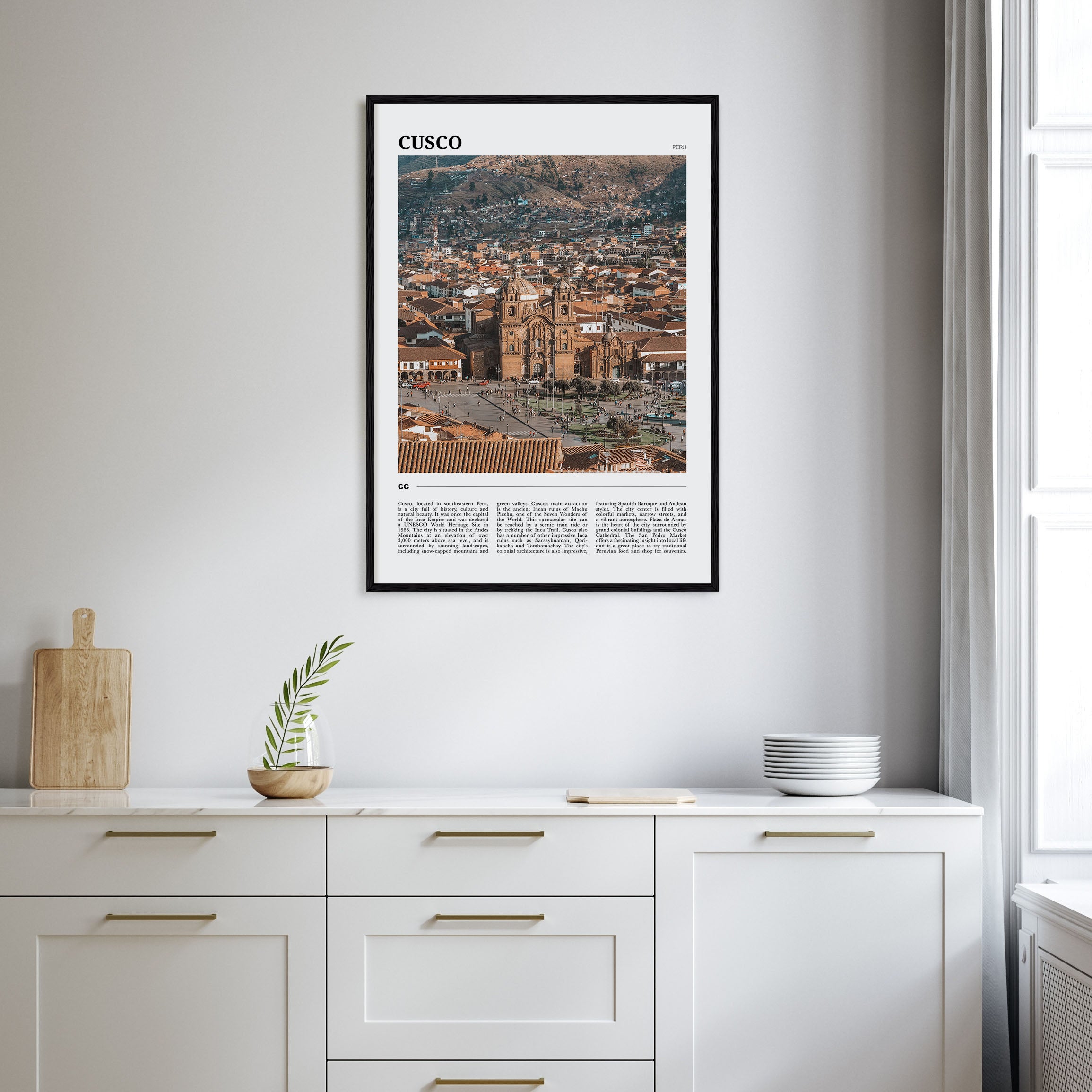 Cusco Travel Color Poster