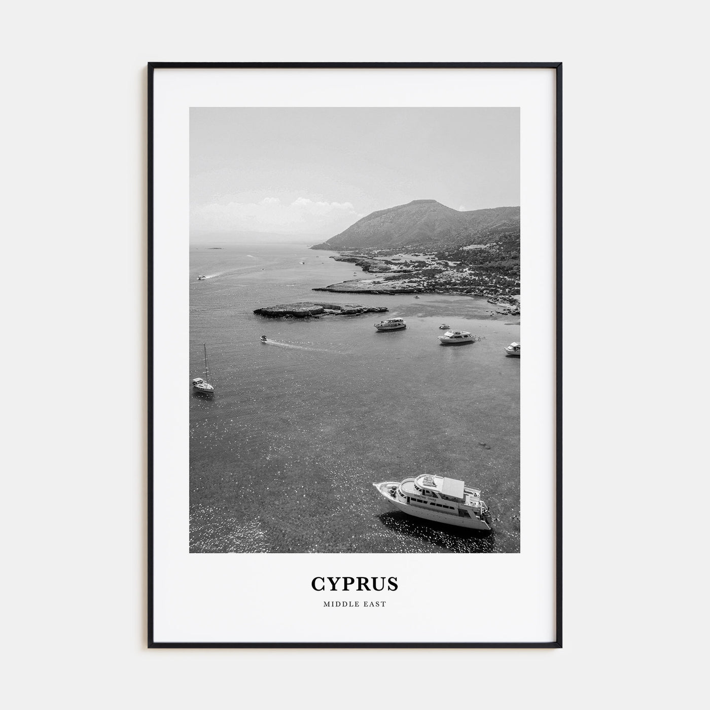 Cyprus Portrait B&W Poster