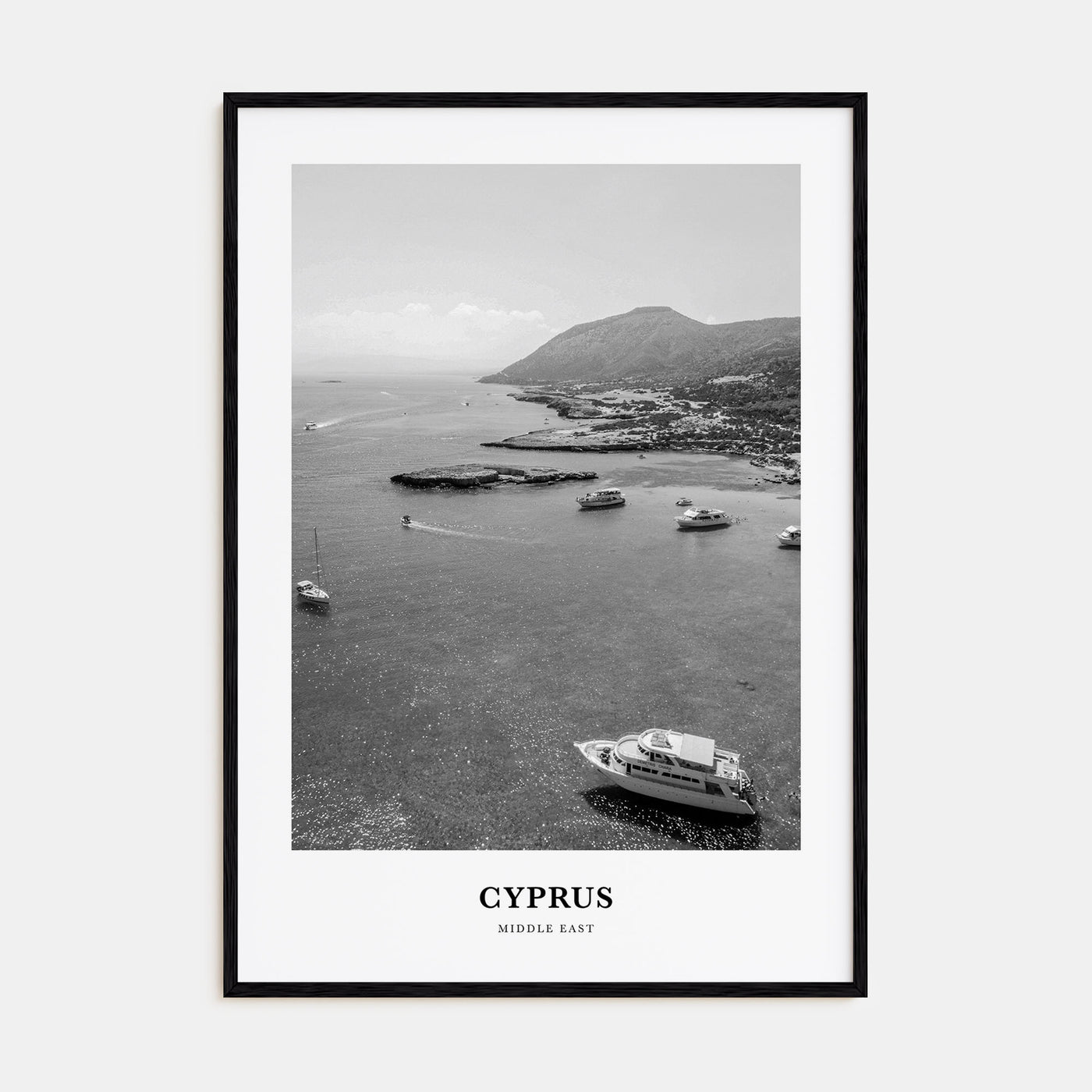 Cyprus Portrait B&W Poster