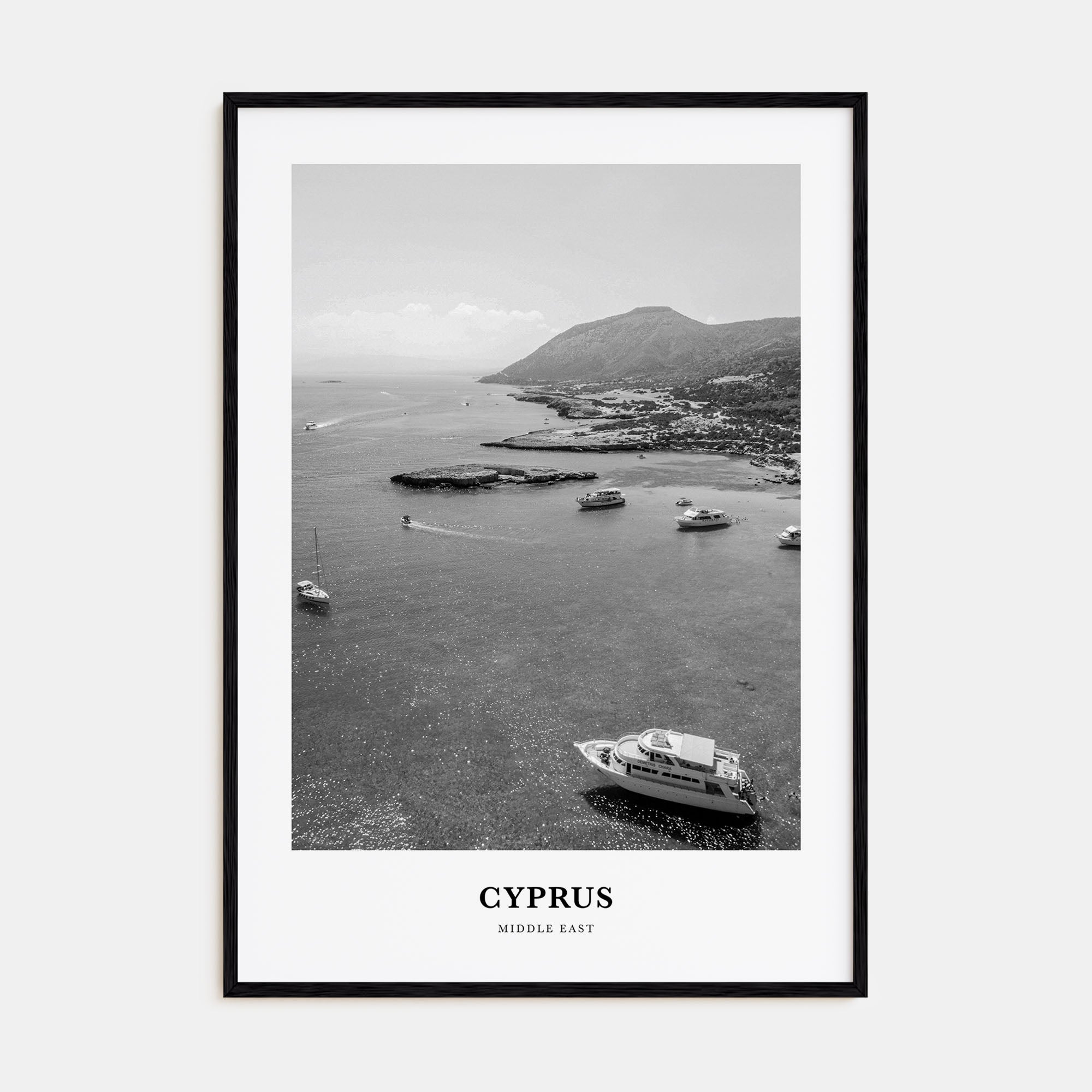 Cyprus Portrait B&W Poster