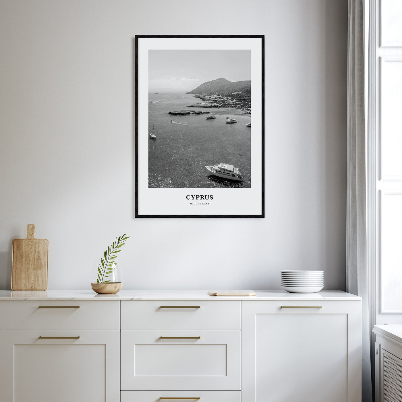 Cyprus Portrait B&W Poster