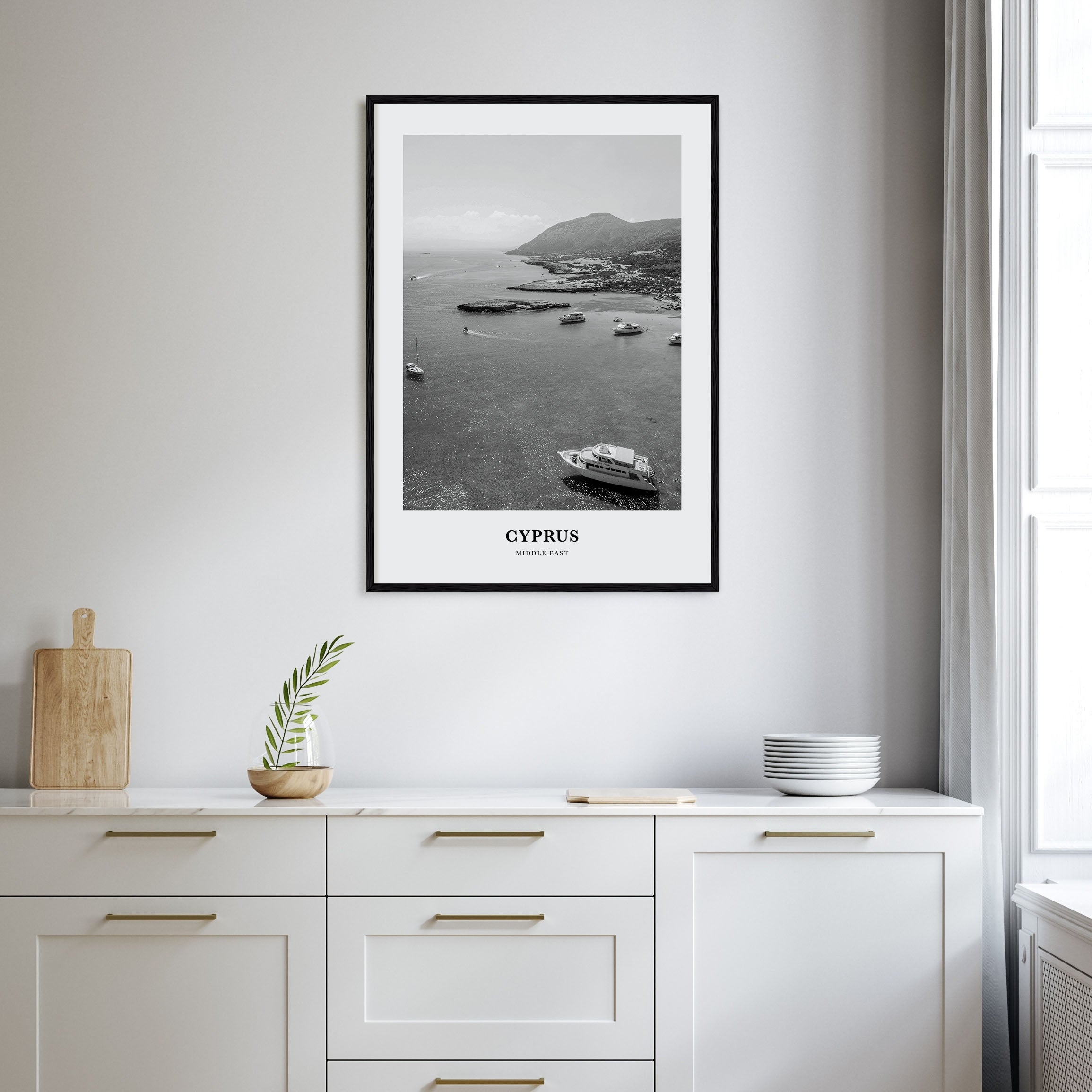 Cyprus Portrait B&W Poster