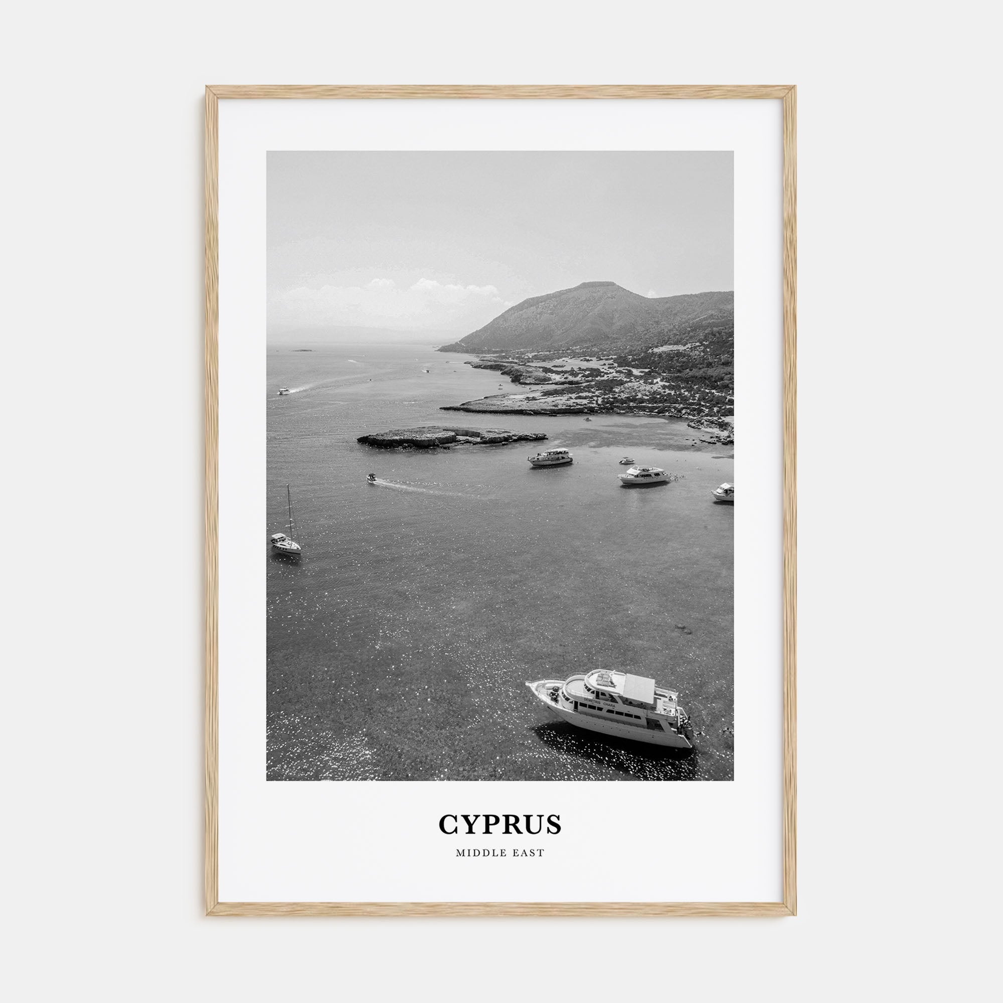 Cyprus Portrait B&W Poster