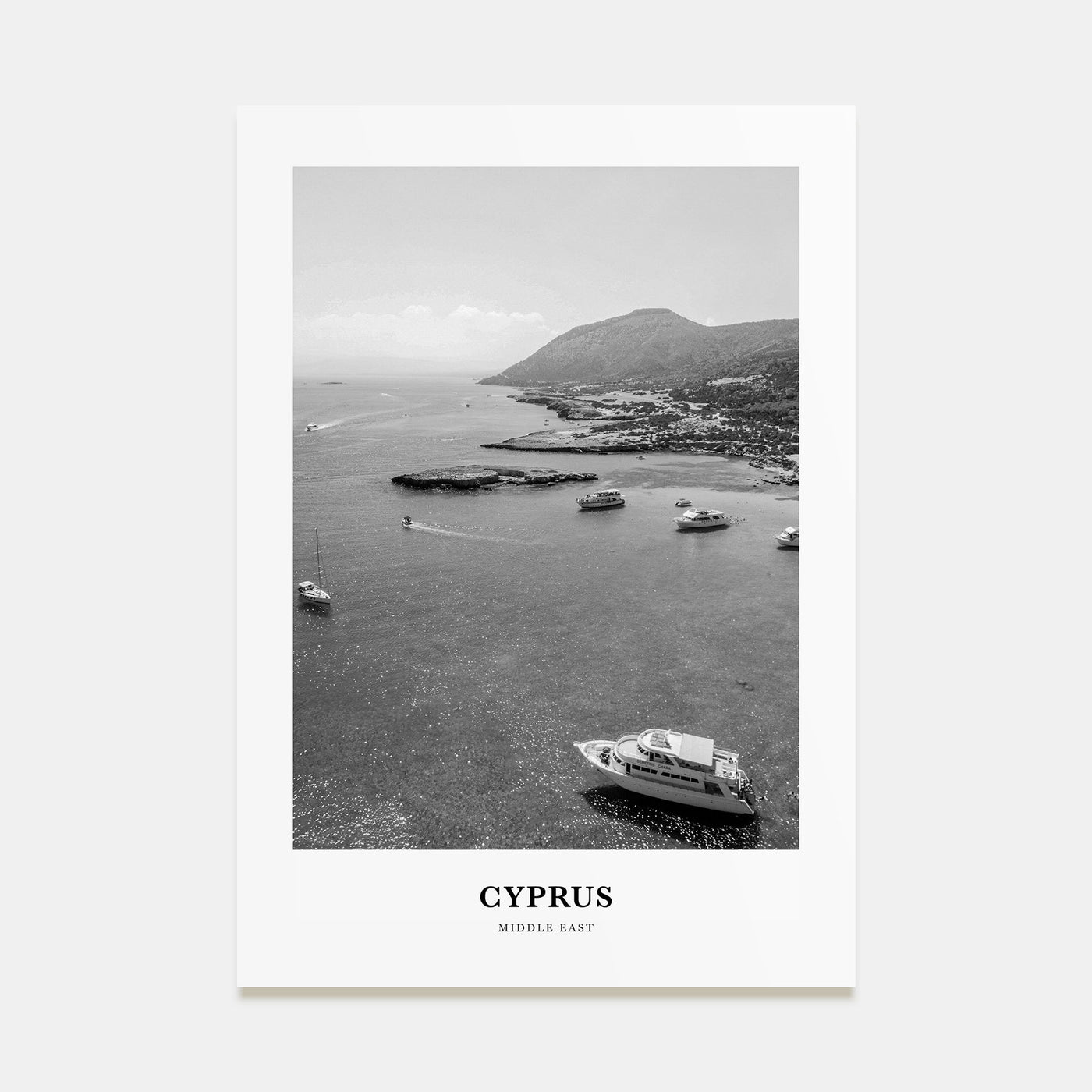 Cyprus Portrait B&W Poster
