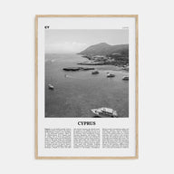 Cyprus Travel B&W Poster