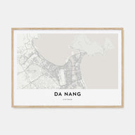 Da Nang Map Landscape Poster