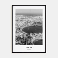 Dakar Portrait B&W No 1 Poster