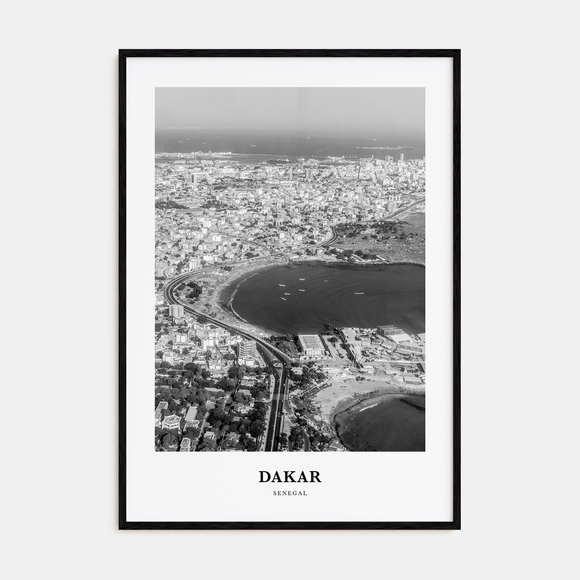 Dakar Portrait B&W No 1 Poster